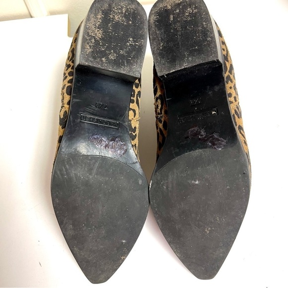 Marc Fisher Missir Women's Shoes Brown Leather Leopard Print Chelsea Boots 7.5M - Picture 7 of 9